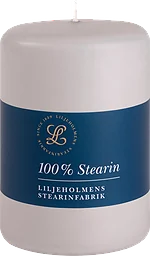 Blockljus 10Cm Dimgrå