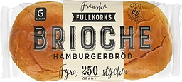Hamburgerbröd Brioche Fullkorn 4-pack