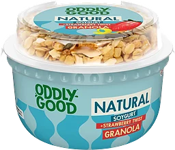 Sojagurt natural Granola Jordgubb & Citron