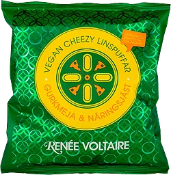 Snacks Vegan Cheezy Linspuffar Näringsjäst & Gurkmeja