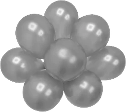 Ballong Silver 23cm 8-p