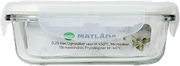 Matlåda glas 0,25 liter