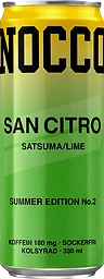 San Citro Satsuma/lime Energidryck, Burk