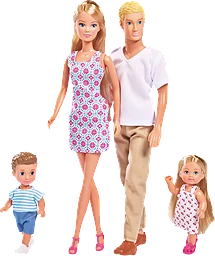 Docka Steffi Familj 4-pack