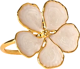 Servettring blomma rosa 4-pack