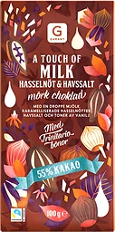 Touch Of Milk Hasselnöt Havssalt 55% Kakao