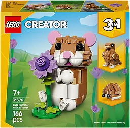 Söt Hamster med Blomma