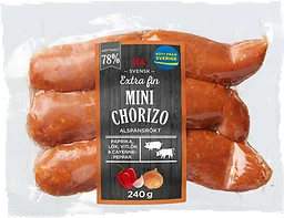 Minichorizo Extra FIn 78% Kötthalt