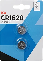 Knappcellsbatteri CR1620 2-p