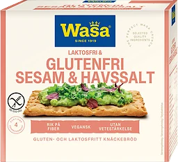 Glutenfritt Knäckebröd Sesam & havssalt