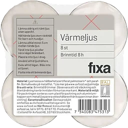 Värmeljus 8H