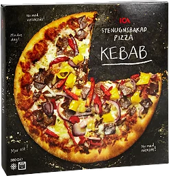 Stenugnsbakad pizza kebab Fryst