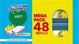 Rengöringsdukar Wet Refills Citrus 48-pack