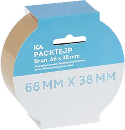 Packtejp brun, 38mm x 66m