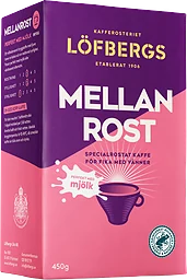 Mellanrost Perfekt med Mjölk Bryggkaffe