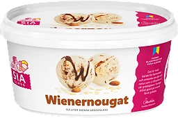 Wienernougat Gräddglass