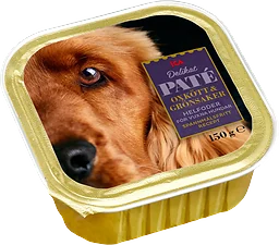 Hundmat oxkött och grönsaker i paté