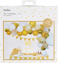 Ballongbåge Guld 70st Festive