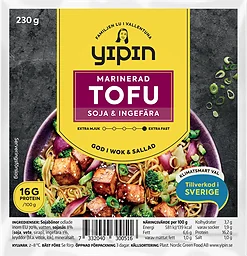 Tofu marinerad soja ingefära