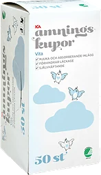 Vita Amningskupor 50-p Miljömärkt