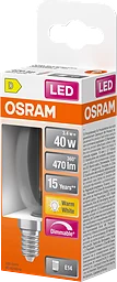 Led Kronlampa 470lm E14 40w Dimmable Warm White