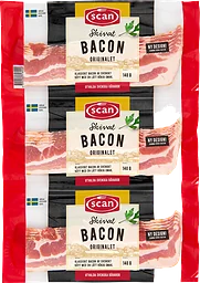 Skivat Bacon 3-pack