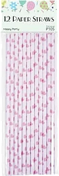 Papperssugrör rosa h