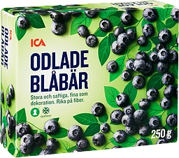Stora blåbär Fryst