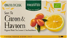 Svart te Citron & Havtorn Ekologisk 16-p