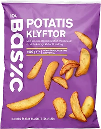 Potatisklyftor Fryst