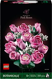 Bukett med rosa rosor