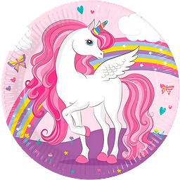 Tallrik Unicorn 23cm 8-p