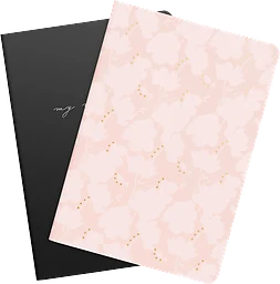 Notebook Poppy/Svart A5