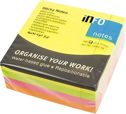 Sticky Notes Färgad Kub