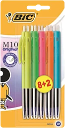 Kulspetspenna M10 Blandade färger 10-p