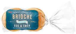 Brioche Hamburgerbröd 4-p