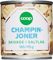 Champinjoner Skivade
