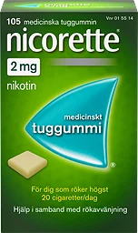 2mg Nikotintuggummi