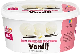 Gräddglass Vanilj mindre socker