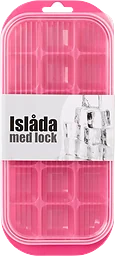 Islåda med lock rosa