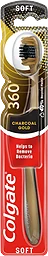 Tandborste 360 Charcoal Gold Soft 1-p