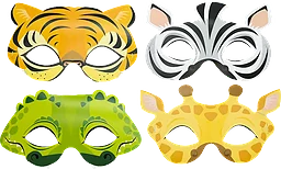 Partymasker Djur 8-p