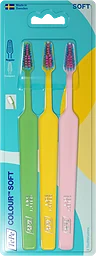 Tandborstar Colour Soft 3-pack