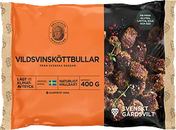 Vildsvinsköttbullar