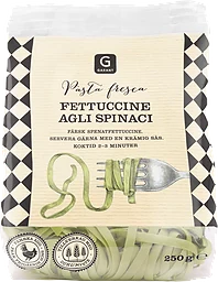 Fettuccine Agli Spinaci Färsk Pasta
