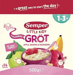 Äpple Banan Hallon Gröt
