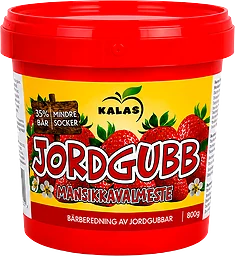 Jordgubb Bärberedning Mindre Socker