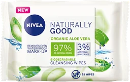 Ansiktsservetter Naturally Good Cleansing Wipes 25-p