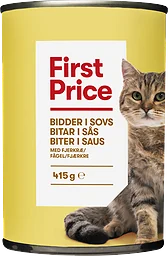 Fågel Bitar i Sås Kattmat Våt