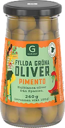 Gröna Oliver med Pimiento